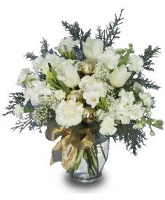 Snowy Whites Floral Arrangement