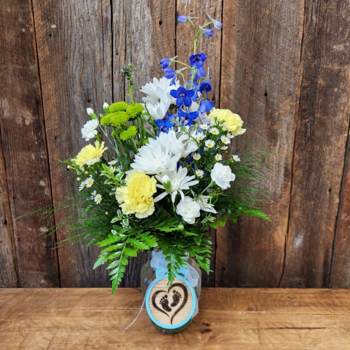 JUDYS NEW BABY BOY BOUQUET