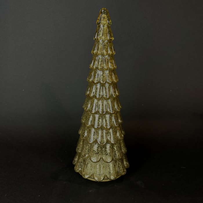 Gold Mercury Glass Tree16.75" H