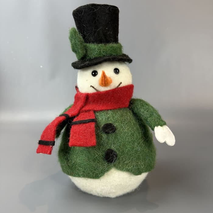 "SB" 12" SNOWMAN WITH TOP HAT