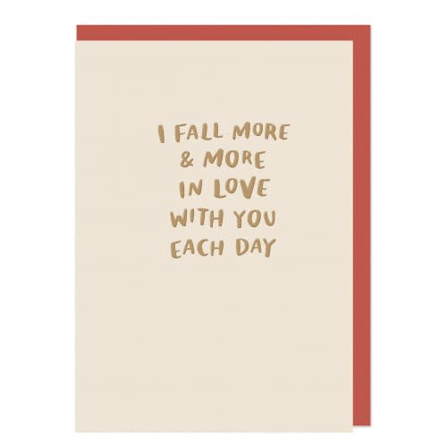 More And More In Love Card