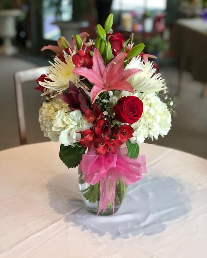 Valentine's Upright Vase Standard