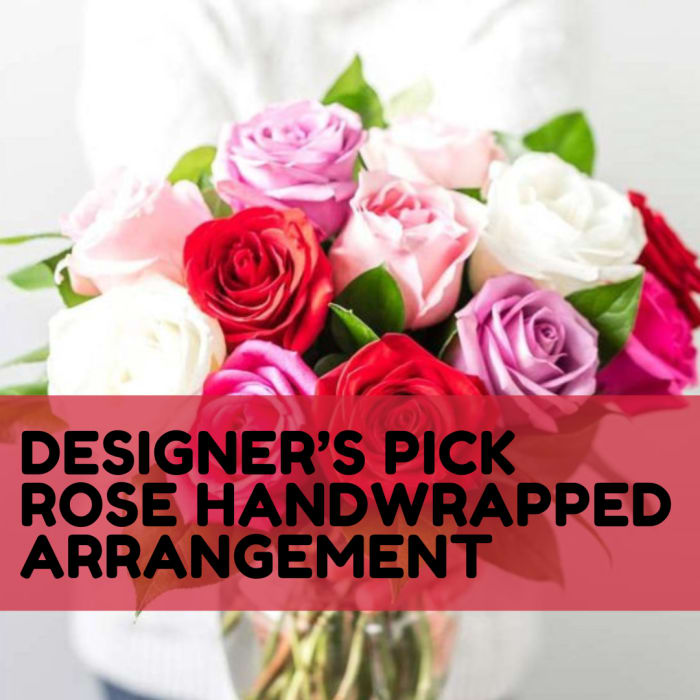 DESIGNER'S PICK HAND-WRAPPED ROSE BOUQUET