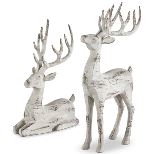 REINDEER Set of 2 16.25" H