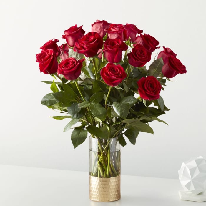 Classic Love Red Roses Vased