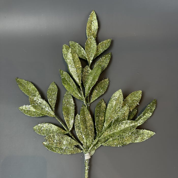 TUDOR GLITTER BAY LEAF SPRAY 20.5''L