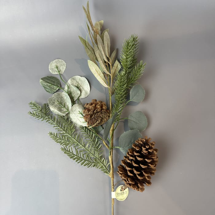 PINE/EUCALYPTUS/SPRUCE/CONE SPRAY 24''L