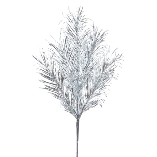 SILVER TINSEL SPRAY 28''L