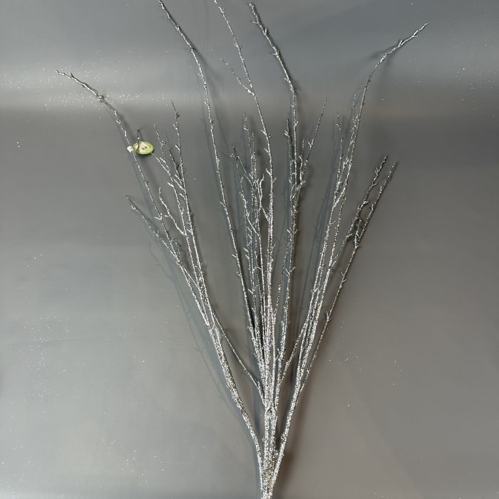 PLASTIC GLITTER TWIG BRANCH 37''L