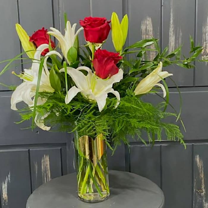 Roses with Lilies