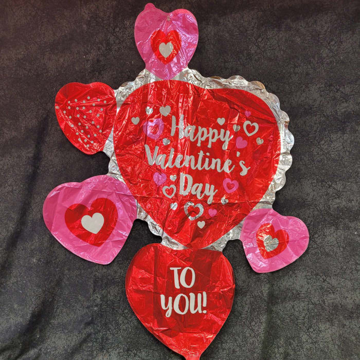 GABMVLG19 - " 43" Heart cluster Valentines