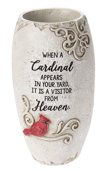 When a Cardinal Appears Vase