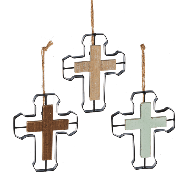 Layered Cross Ornament