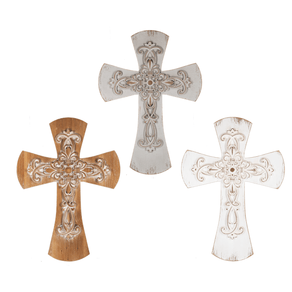 Carved Medallion Cross