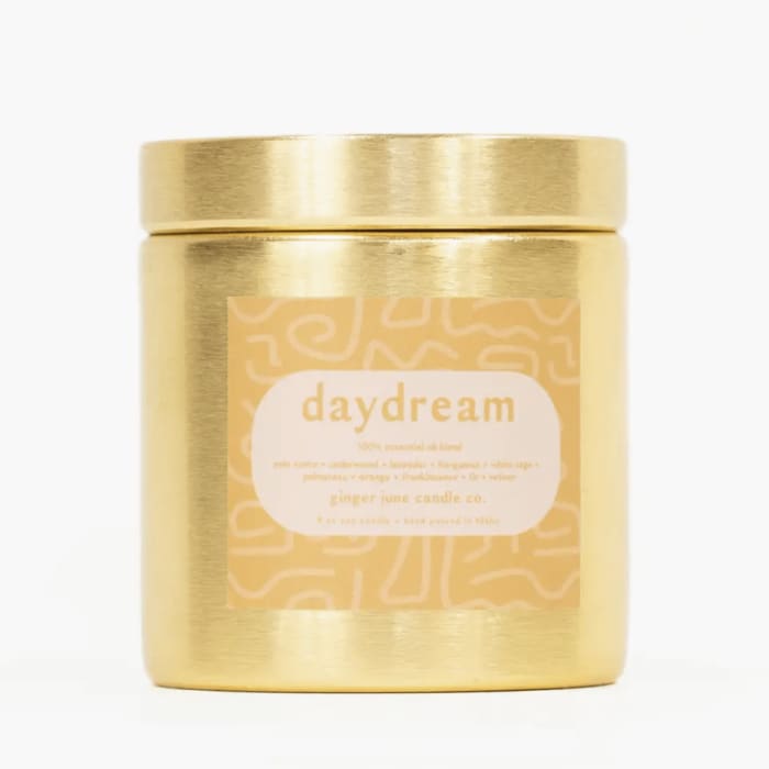 Daydream • Gold Metal Tin • 9 oz Soy Candle