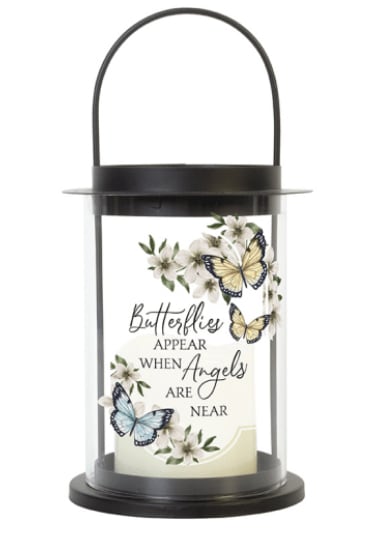 Butterflies Appear Cylinder Lantern