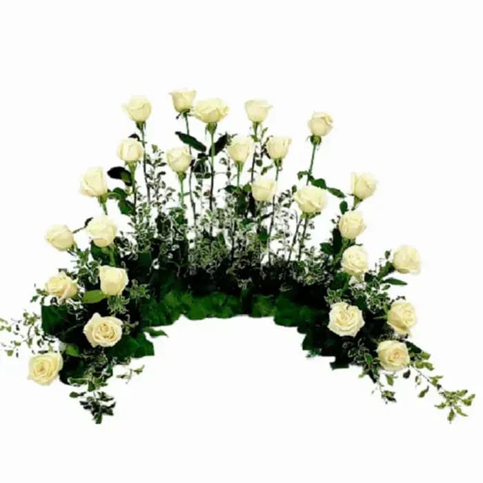 Standing Tall Half Urn Wreath