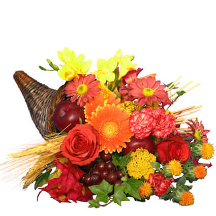 Autumn Cornucopia Of Bright Flowers