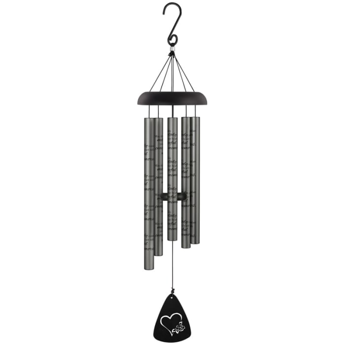 Peaceful Memories 30" Charcoal Wind Chime