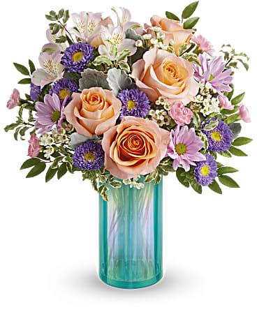 TELEFLORA'S AQUA ROSE BOUQUET