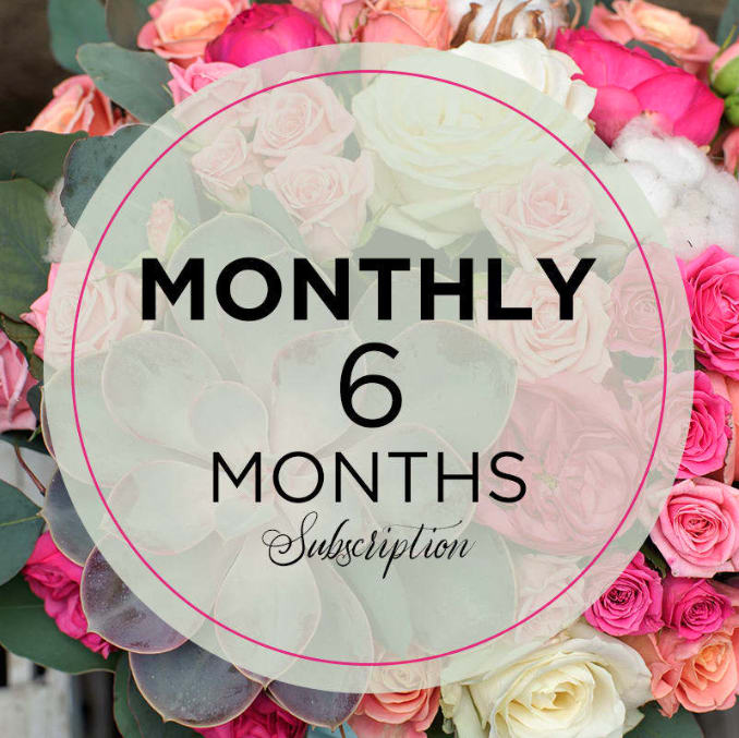 Monthly Flower Delivery - 6 Months