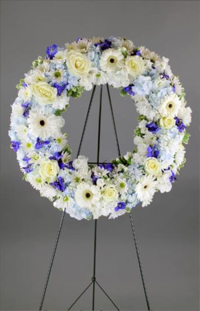White and Blue Wreath-FNFSW-14