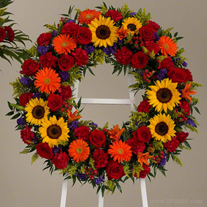 Bright Colors Wreath-BCW003