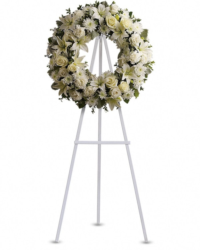 Classic White Wreath-FNFSW-06