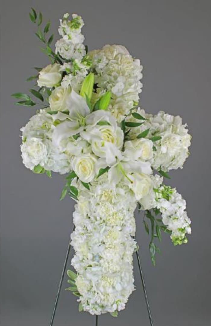 All White Standing Cross-FNSTC-02