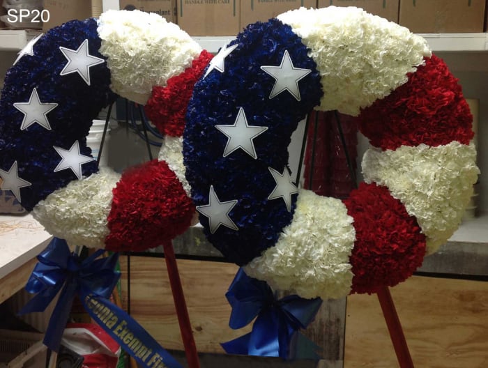 Patriot Wreath ( single wreath)