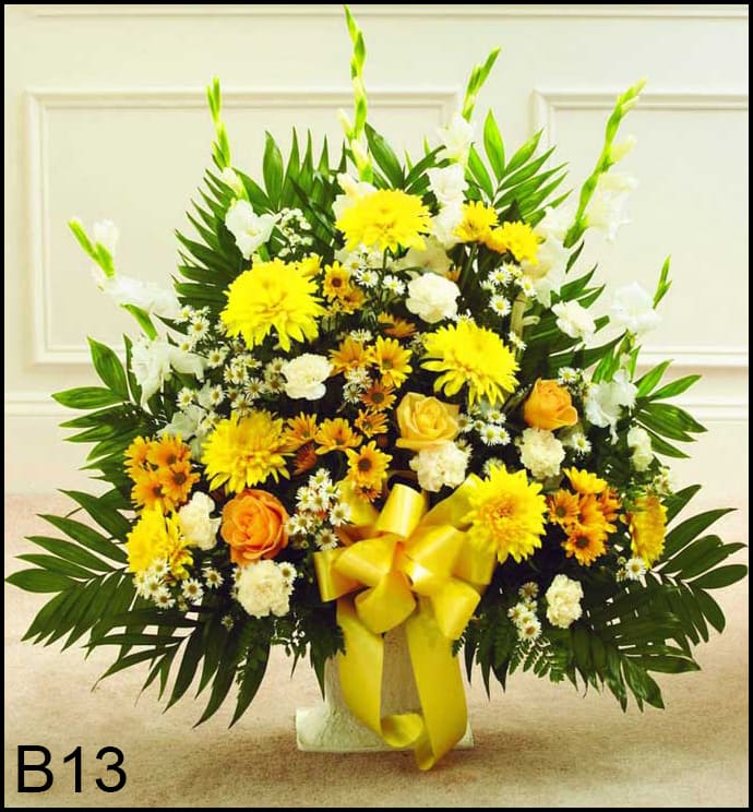 B13 All Yellow Floor Basket