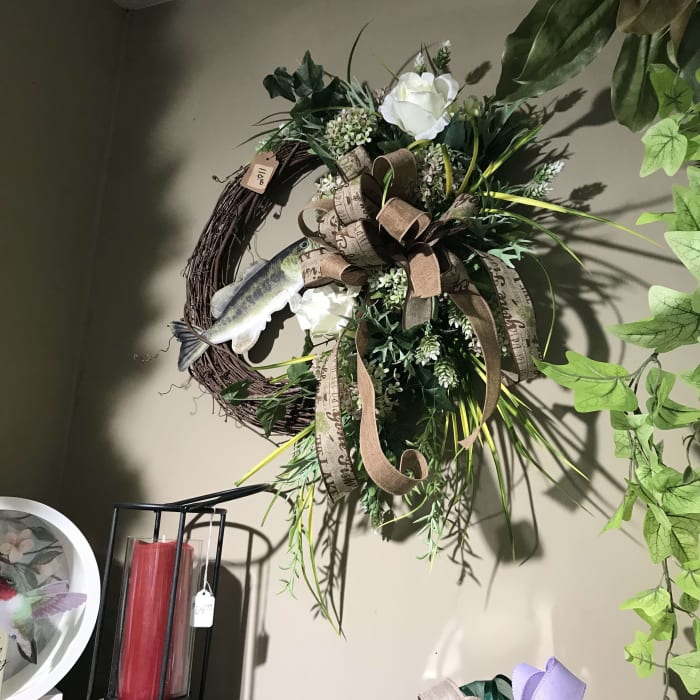 fishing wreath