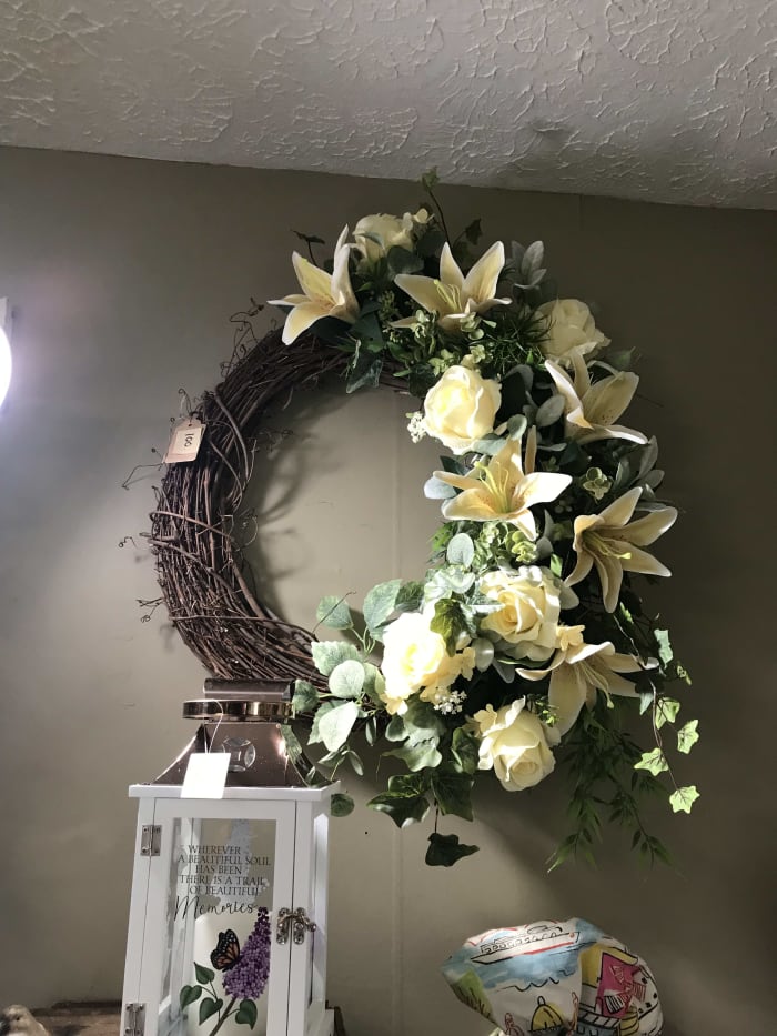 beautiful yellow wreath for spring