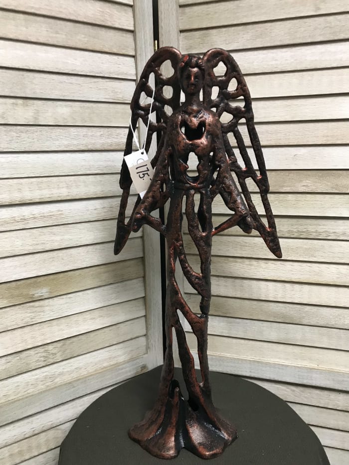 large brass angel