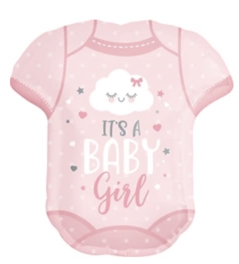 24 Inch Baby Girl Onesie Balloon