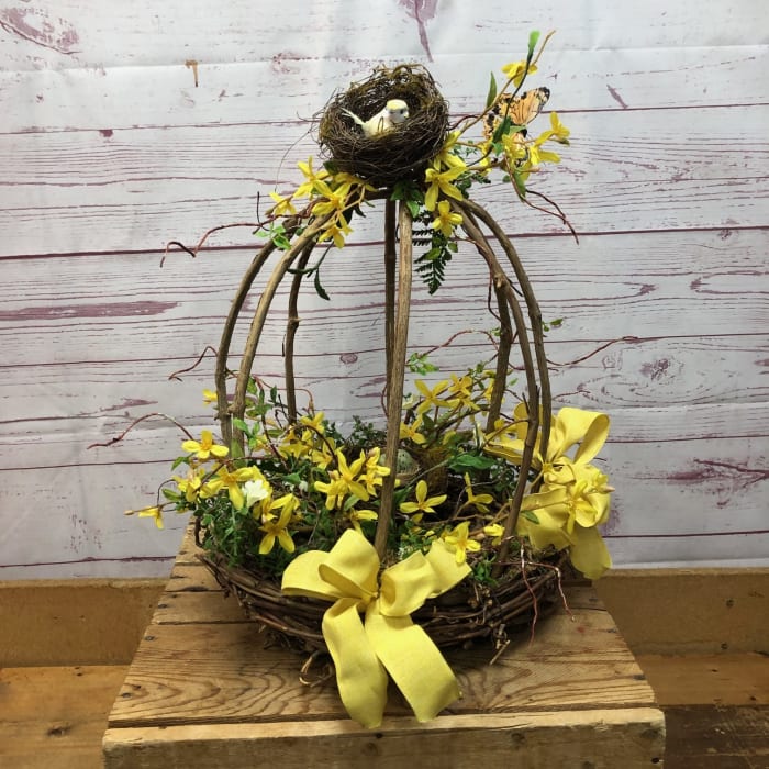 Bird Nest Silk (Artificial) Floral Arrangement