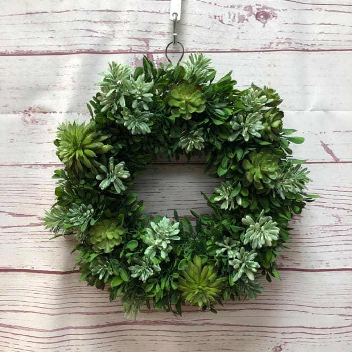 Succa for Succulents Silk (Artificial) Wreath