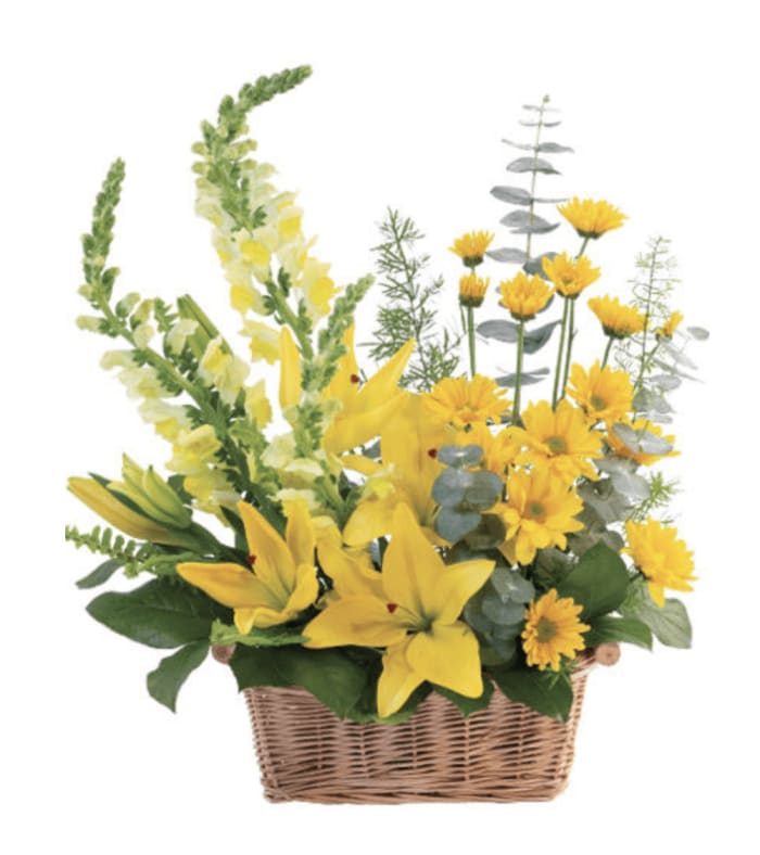 Cheerful Yellow Basket