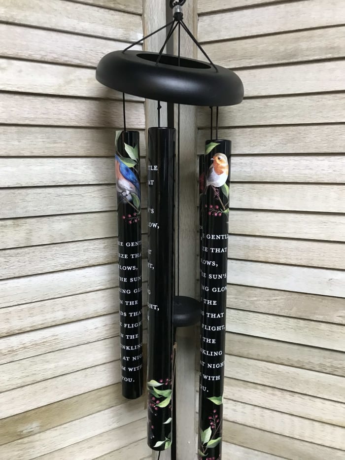 Black Variety Bird Wind Chime`