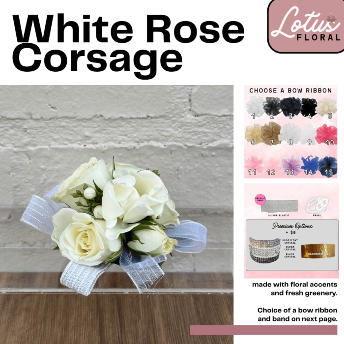 White Rose Corsage