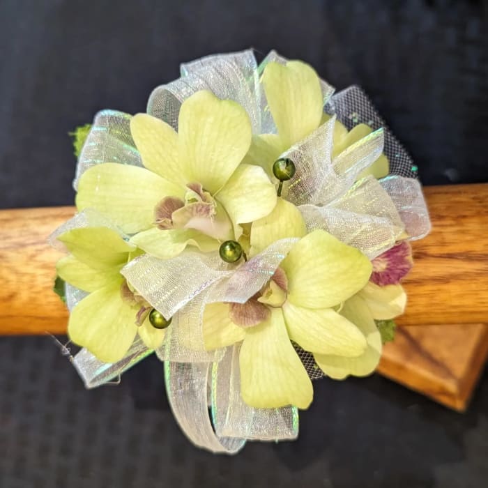 Green Orchid Corsage