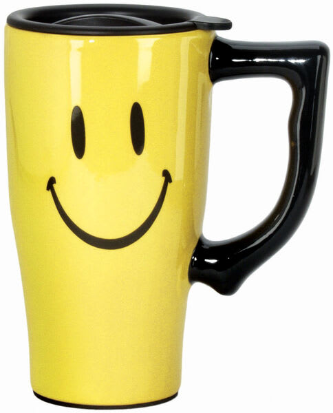 Smiley Face Travel Mug