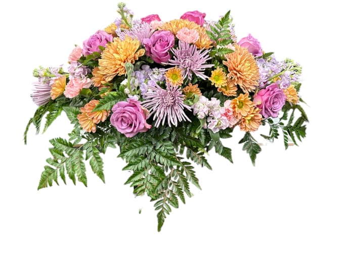 Vibrant Remembrance Casket Spray