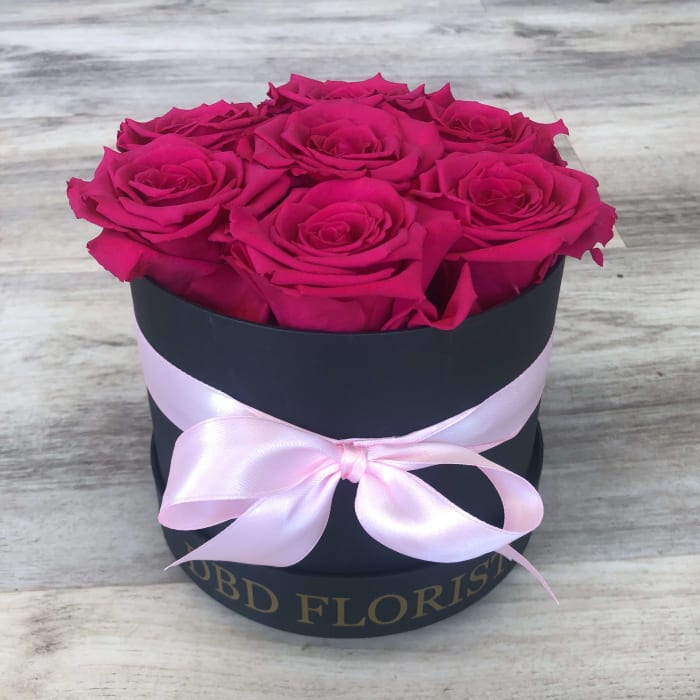 Preserved Hot Pink Roses