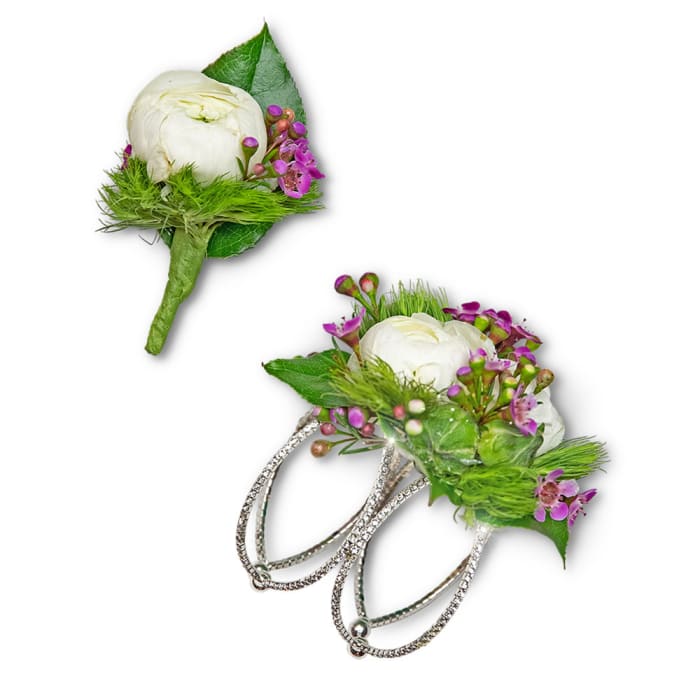 Intrinsic Corsage and Boutonniere Set