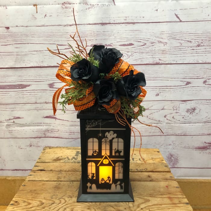 Spooky Silk (Artificial) Halloween Lantern
