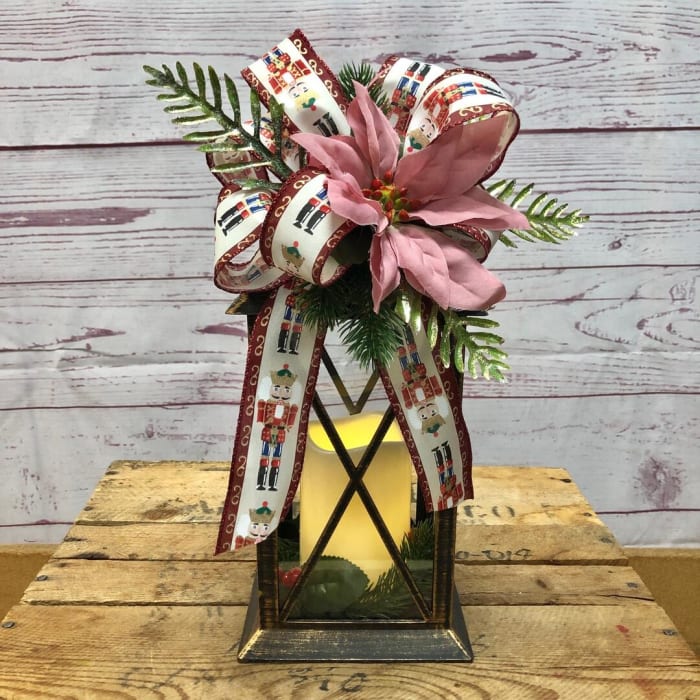Brushed Finish Silk (Artificial) Christmas Lantern