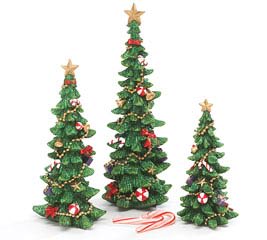 Lg Figurine Resin Christmas Tree