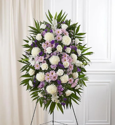 Lavender And White Standing Spray
