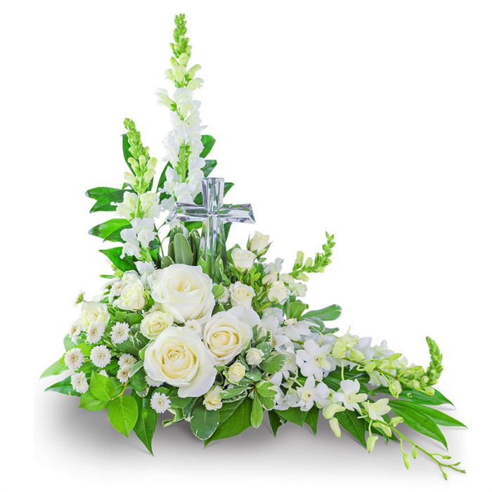 Divine Love with Crystal Cross Keepsake